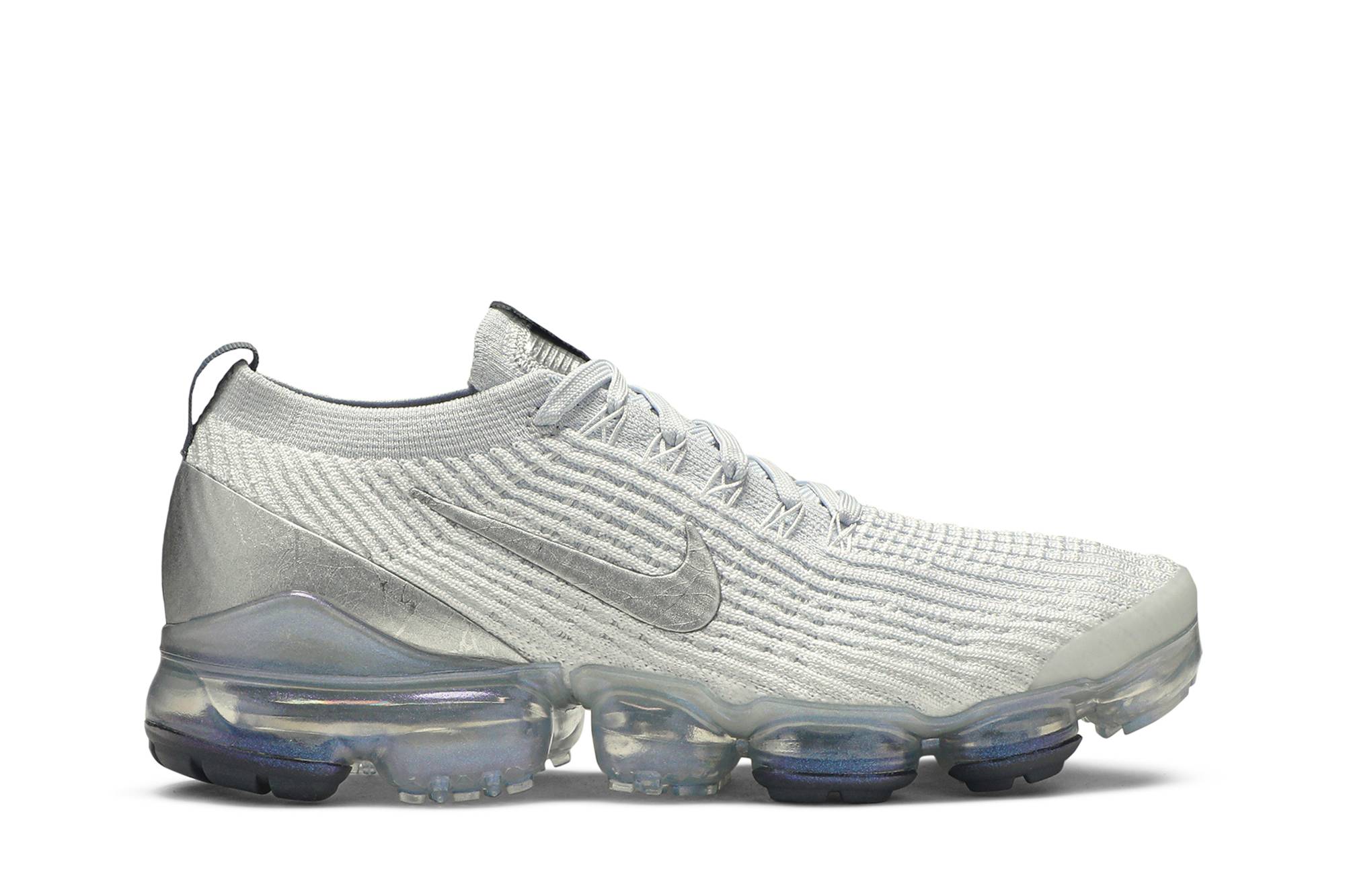 nike vapormax flyknit 3 white silver