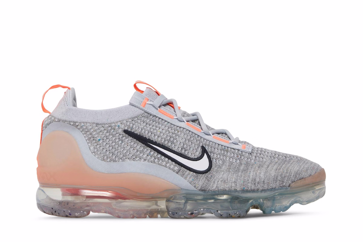 Nike Air VaporMax Flyknit 'Grey Fog Bright Mango' 2021