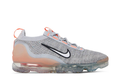 Nike Air VaporMax Flyknit 'Grey Fog Bright Mango' 2021