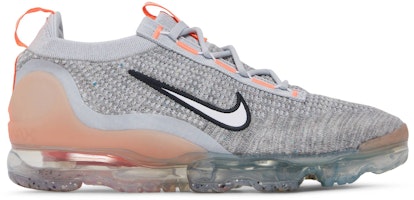 Nike Air VaporMax Flyknit 'Grey Fog Bright Mango' 2021 DH4084-002 Nike Air VaporMax Flyknit 'Grey Fog Bright Mango' 2021 DH4084-002