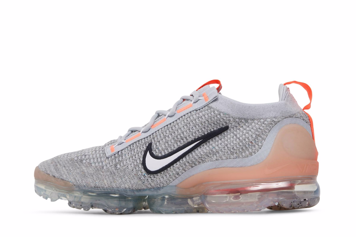 Nike Air VaporMax Flyknit 'Grey Fog Bright Mango' 2021