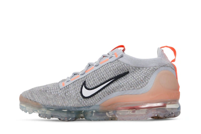 Nike Air VaporMax Flyknit 'Grey Fog Bright Mango' 2021