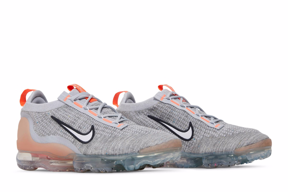 Nike Air VaporMax Flyknit 'Grey Fog Bright Mango' 2021