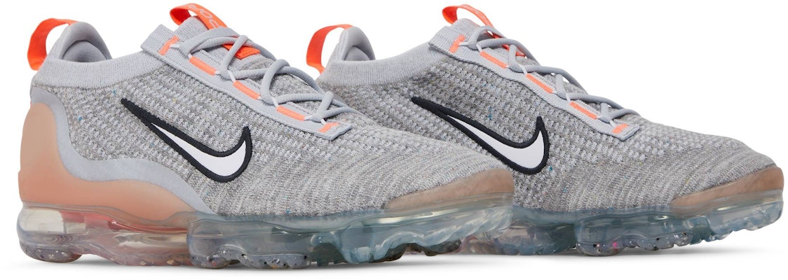 Nike Air VaporMax Flyknit 'Grey Fog Bright Mango' 2021 DH4084-002 Cheap Nike Air VaporMax Flyknit 'Grey Fog Bright Mango' 2021 DH4084-002