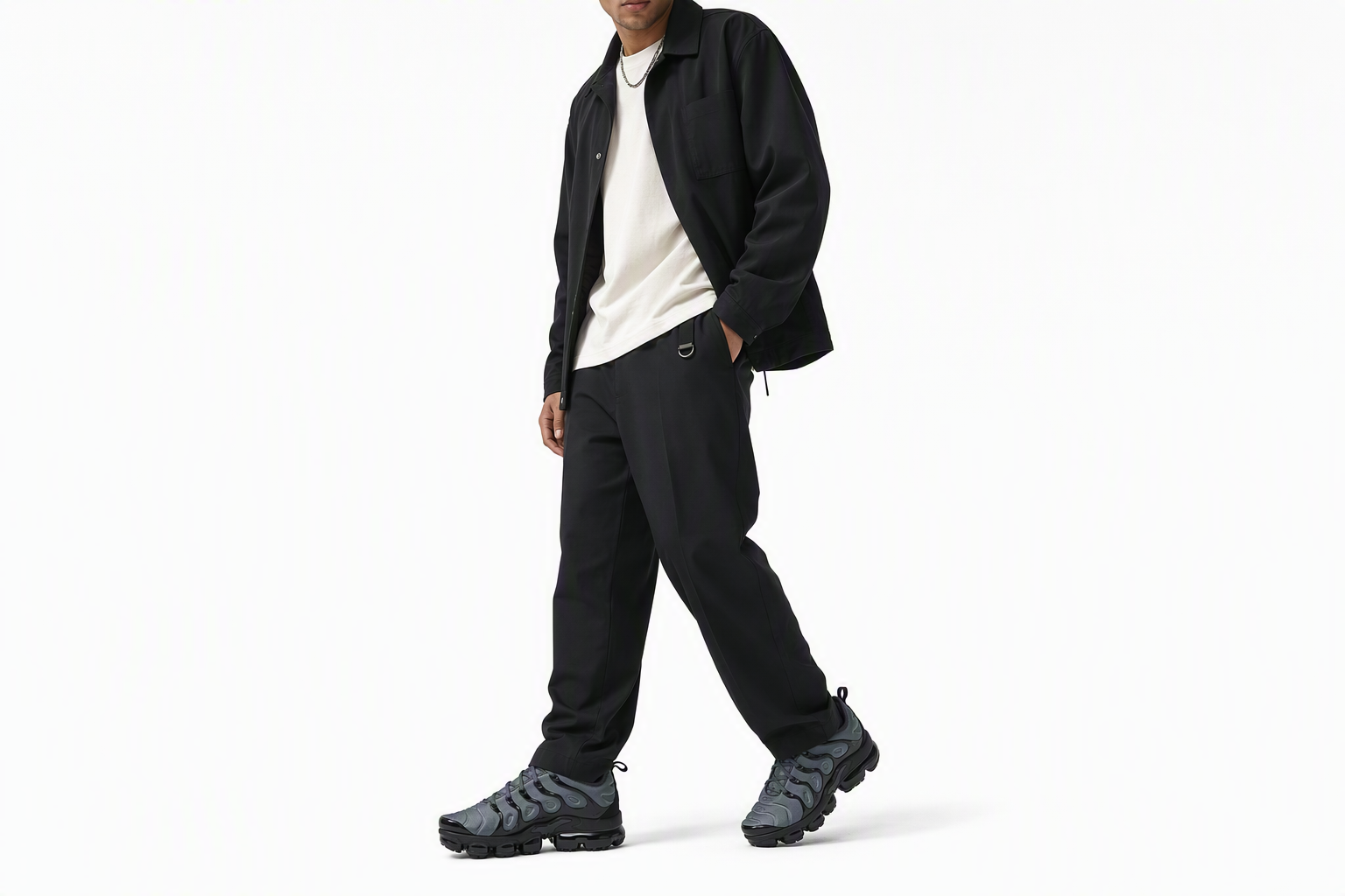Order 耐吉 Vapormax Plus Air 低筒 跑步鞋 男款 灰黑