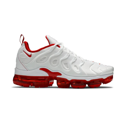 Nike Air VaporMax Plus 'White University Red'
