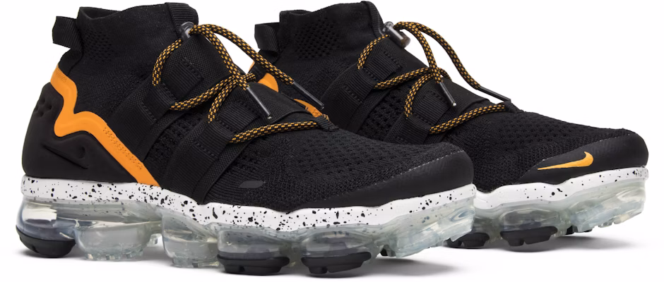Nike Air VaporMax Utility Hitam Kulit Jeruk Oranye AH6834-008 Cheap Nike Air VaporMax Utility Hitam Kulit Jeruk Oranye AH6834-008