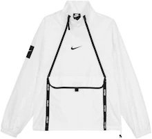 Nike Air White Relaxed Fit Stand Collar Fashion Jacket CU4119-100 Nike Air White Relaxed Fit Stand Collar Fashion Jacket CU4119-100