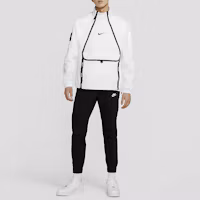 Shop Nike Air 白色休閒修身立領時尚外套 CU4119-100