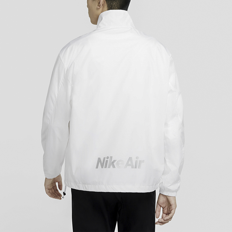 Nike Air White Relaxed Fit Stand Collar Fashion Jacket CU4119-100 圖 6
