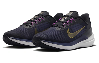 Nike Air Winflo 9 'Black Gold Suede' DD6203-007