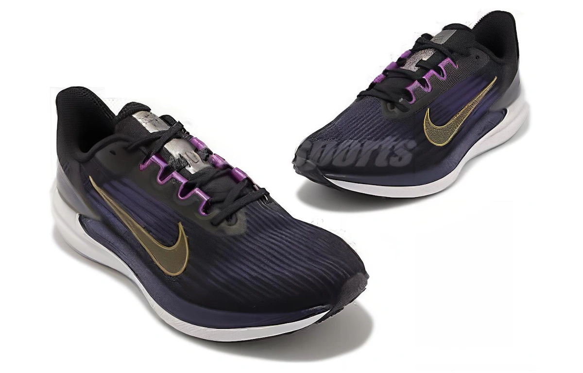 Nike Air Winflo 9 'Black Gold Suede' DD6203-007