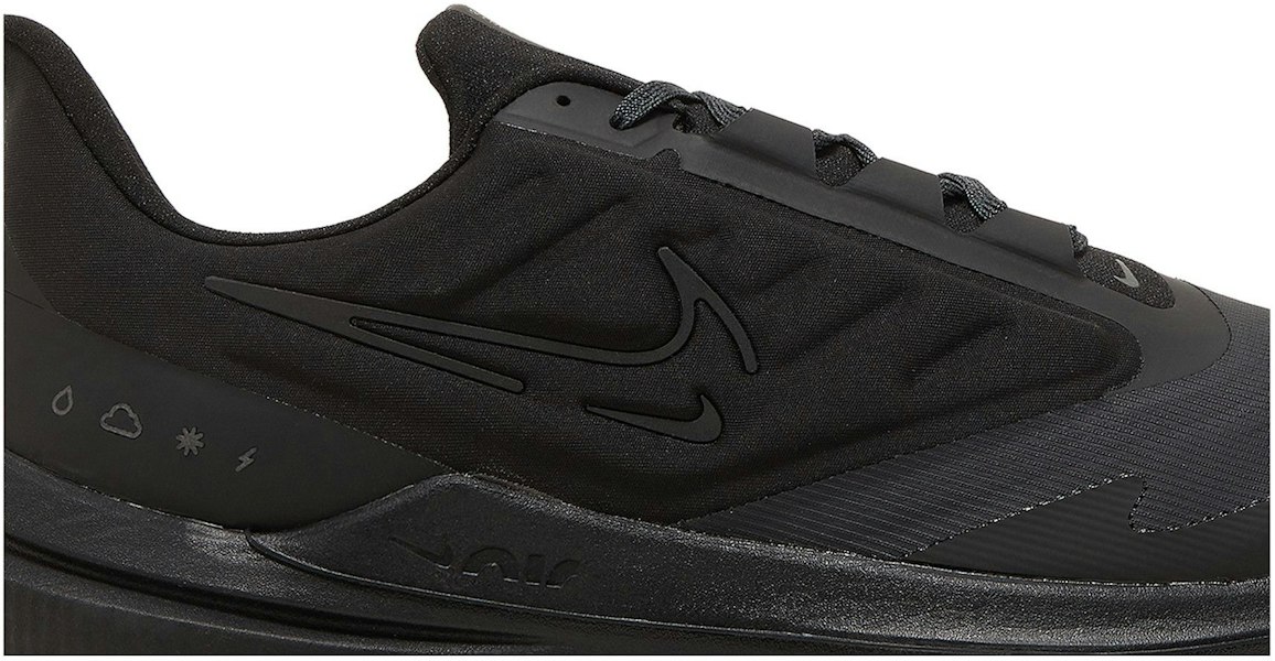 耐克 Air Winflo 9 Shield '全黑' DM1106-007 Lookbook 耐克 Air Winflo 9 Shield '全黑' DM1106-007