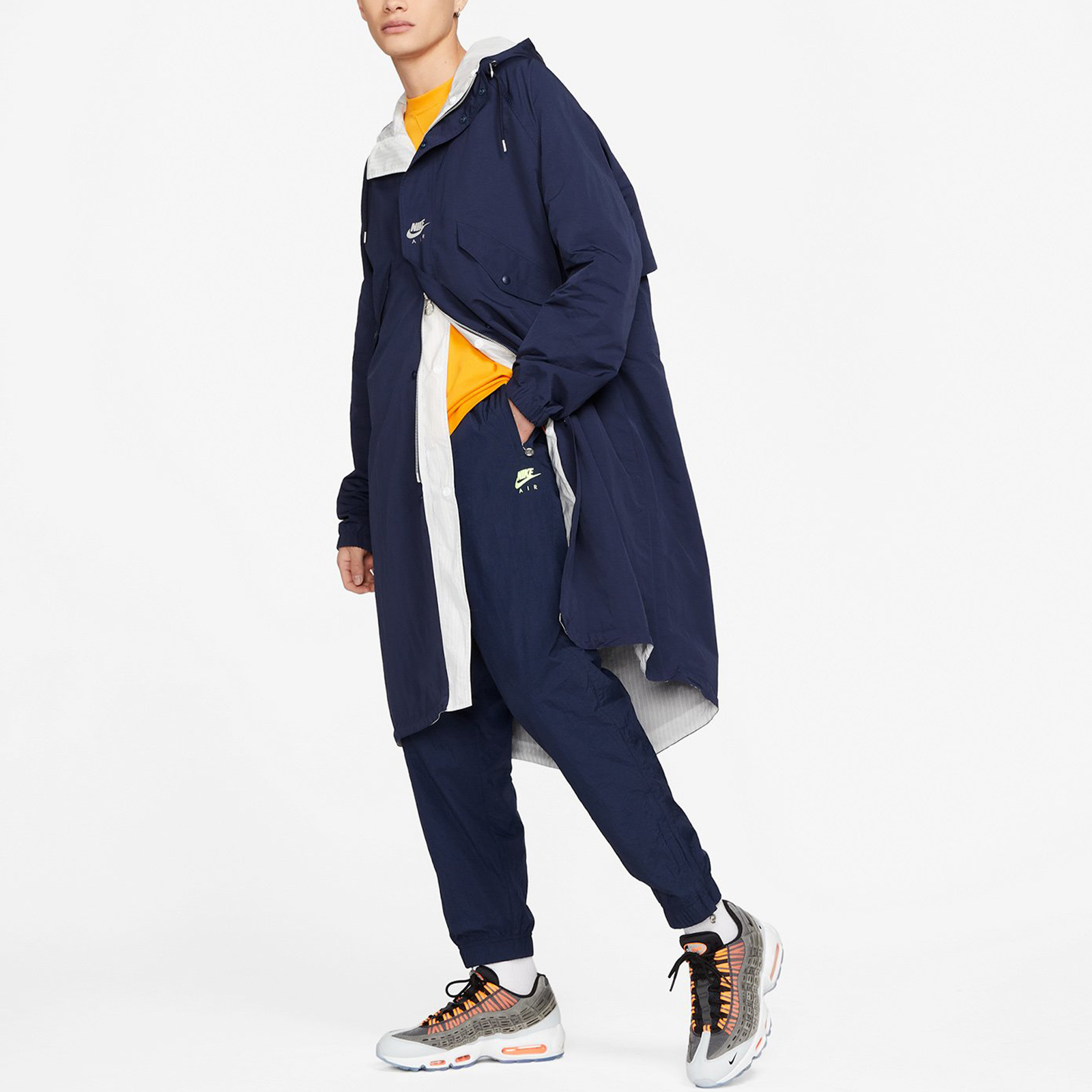 Nike Air Kim Jones Reversible Mid-Length Hoodie Jacket Blue White Unisex Asia Edition DC9983-451 圖 6