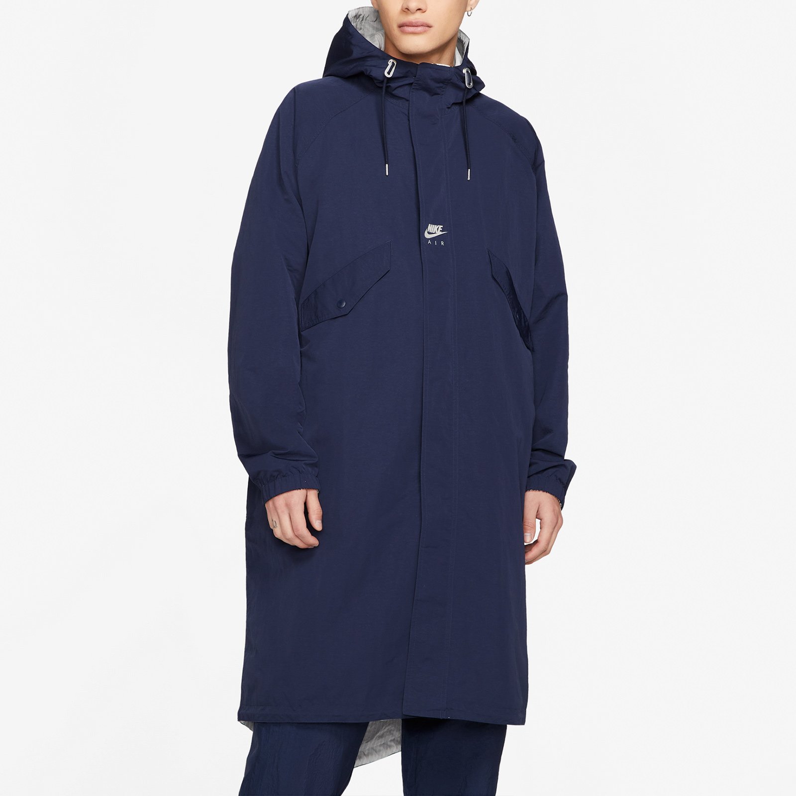 Nike Air Kim Jones Reversible Mid-Length Hoodie Jacket Blue White Unisex Asia Edition DC9983-451 圖 7