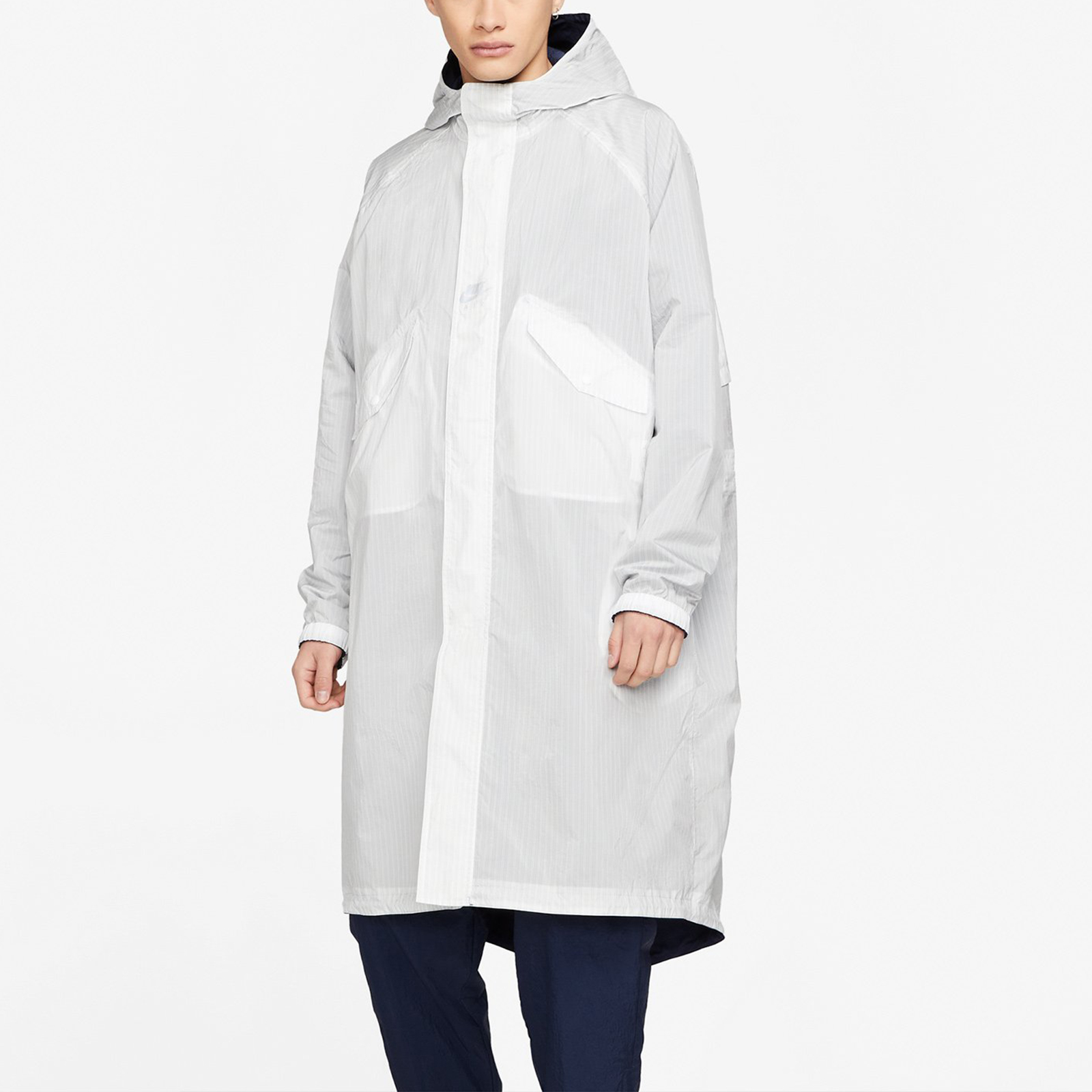 Nike Air Kim Jones Reversible Mid-Length Hoodie Jacket Blue White Unisex Asia Edition DC9983-451 圖 10