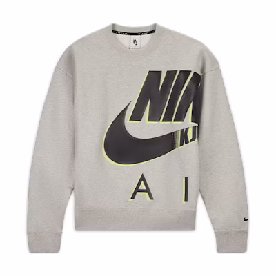 Nike Air Kim Jones Vintage Logo Fleece Sweatshirt Unisex Grey Asia Edition DD0693-050