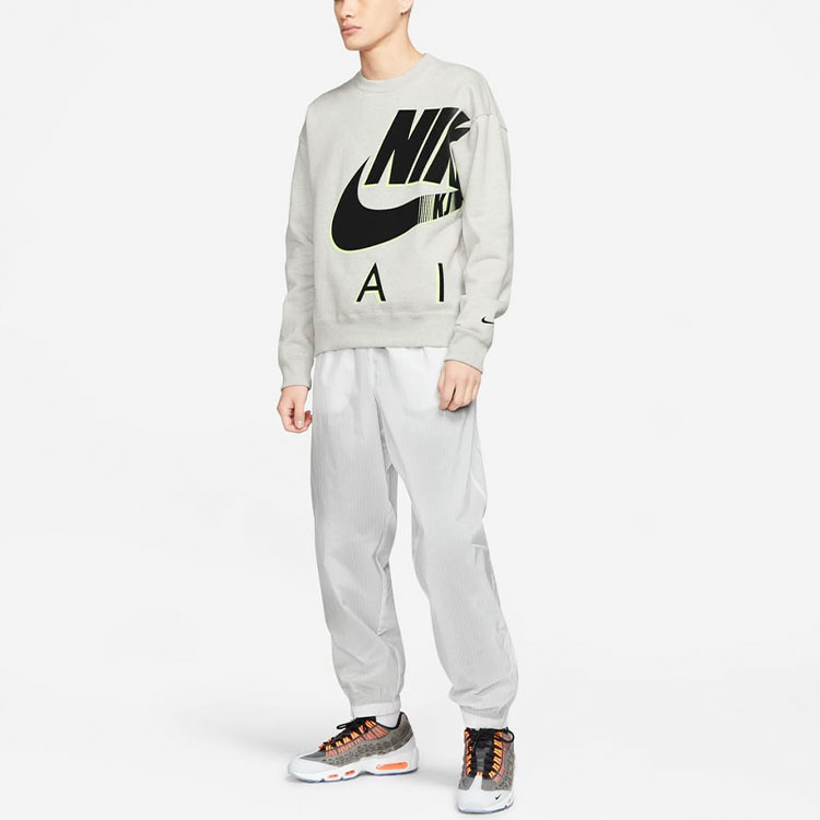 Nike Air Kim Jones Vintage Logo Fleece Sweatshirt Unisex Grey Asia Edition DD0693-050 圖 4