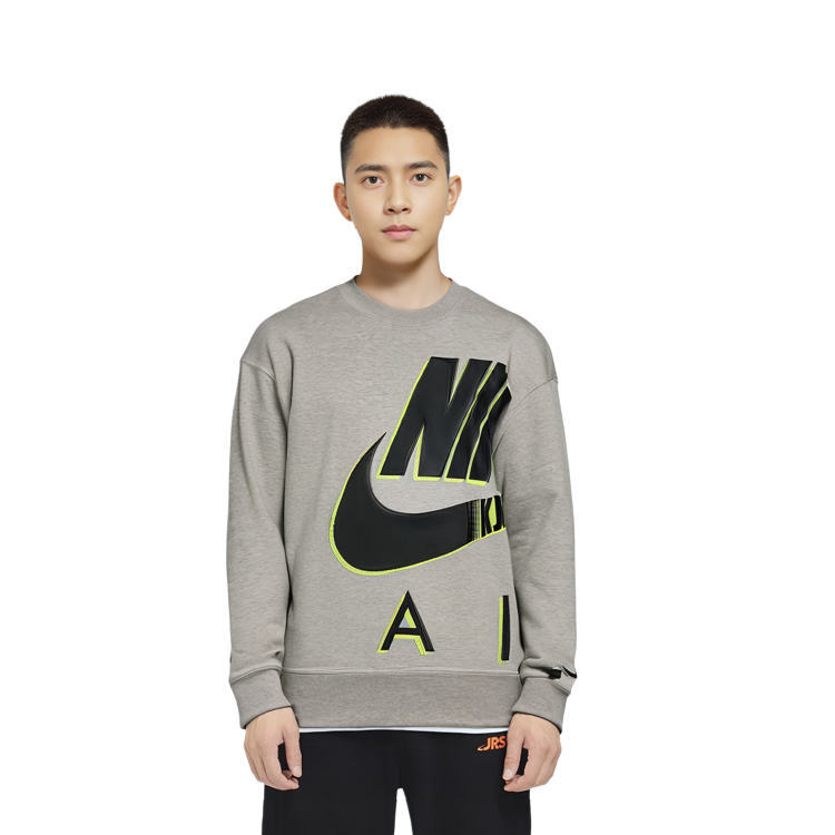 Nike Air Kim Jones Vintage Logo Fleece Sweatshirt Unisex Grey Asia Edition DD0693-050 圖 7