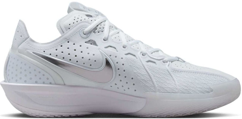 Nike Air Zoom GT Cut 3 'White Metallic Silver' IB4458-100 Details for Nike Air Zoom GT Cut 3 'White Metallic Silver' IB4458-100