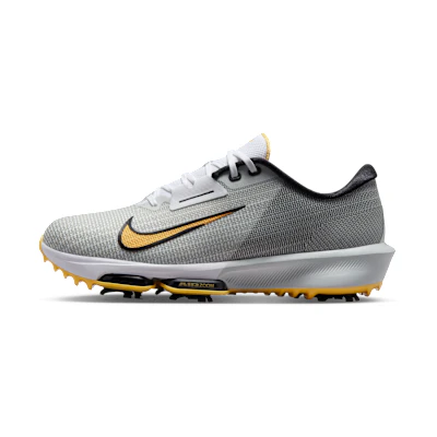 Nike Air Zoom Infinity Tour 2 Golf Shoes White/Pure Platinum/Black/Topaz Gold