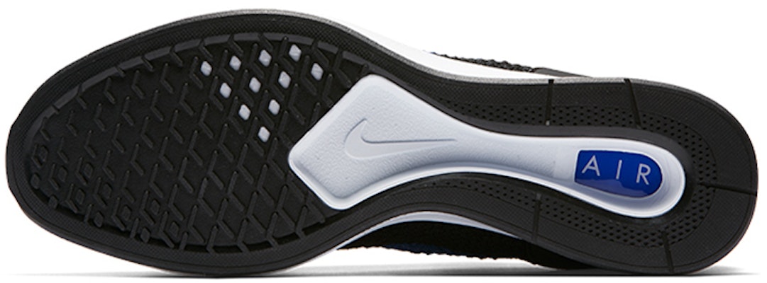 Nike Air Zoom Mariah Flyknit Racer Black Royal 918264-013 Details for Nike Air Zoom Mariah Flyknit Racer Black Royal 918264-013