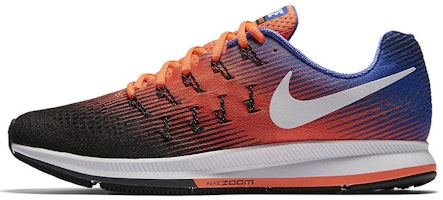 Nike Air Zoom Pegasus 33 'Black Hyper Orange Blue' 831352-010 Nike Air Zoom Pegasus 33 'Black Hyper Orange Blue' 831352-010