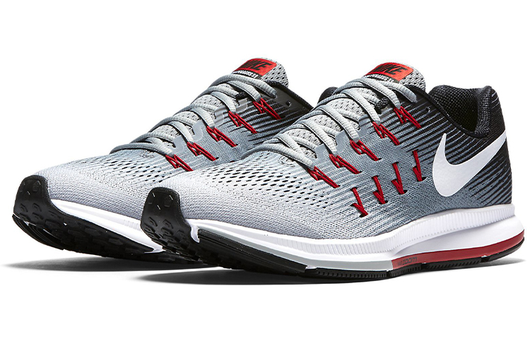 Lookbook 나이키 에어 줌 페가수스 33 로우 (회/검/빨) 831352-009