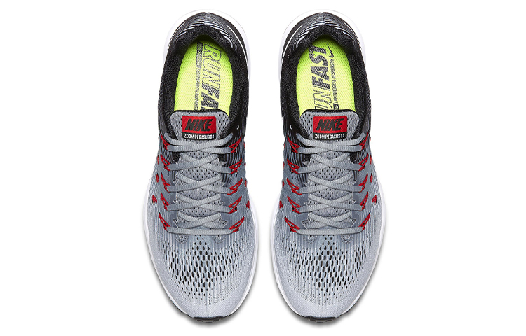Shop Nike Air Zoom Pegasus 33 Low ''Gris Noir Rouge'' 831352-009