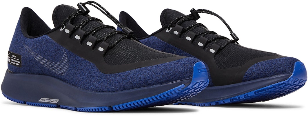 Nike Pegasus 35 Shield 減震防滑耐磨 低筒 跑步鞋 黑藍 Cheap Nike Pegasus 35 Shield 減震防滑耐磨 低筒 跑步鞋 黑藍