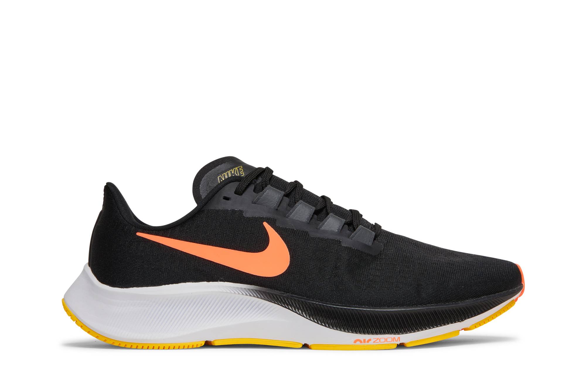 Nike Air Zoom Pegasus 37 Black Bright Mango BQ9646-010 Nicesnk