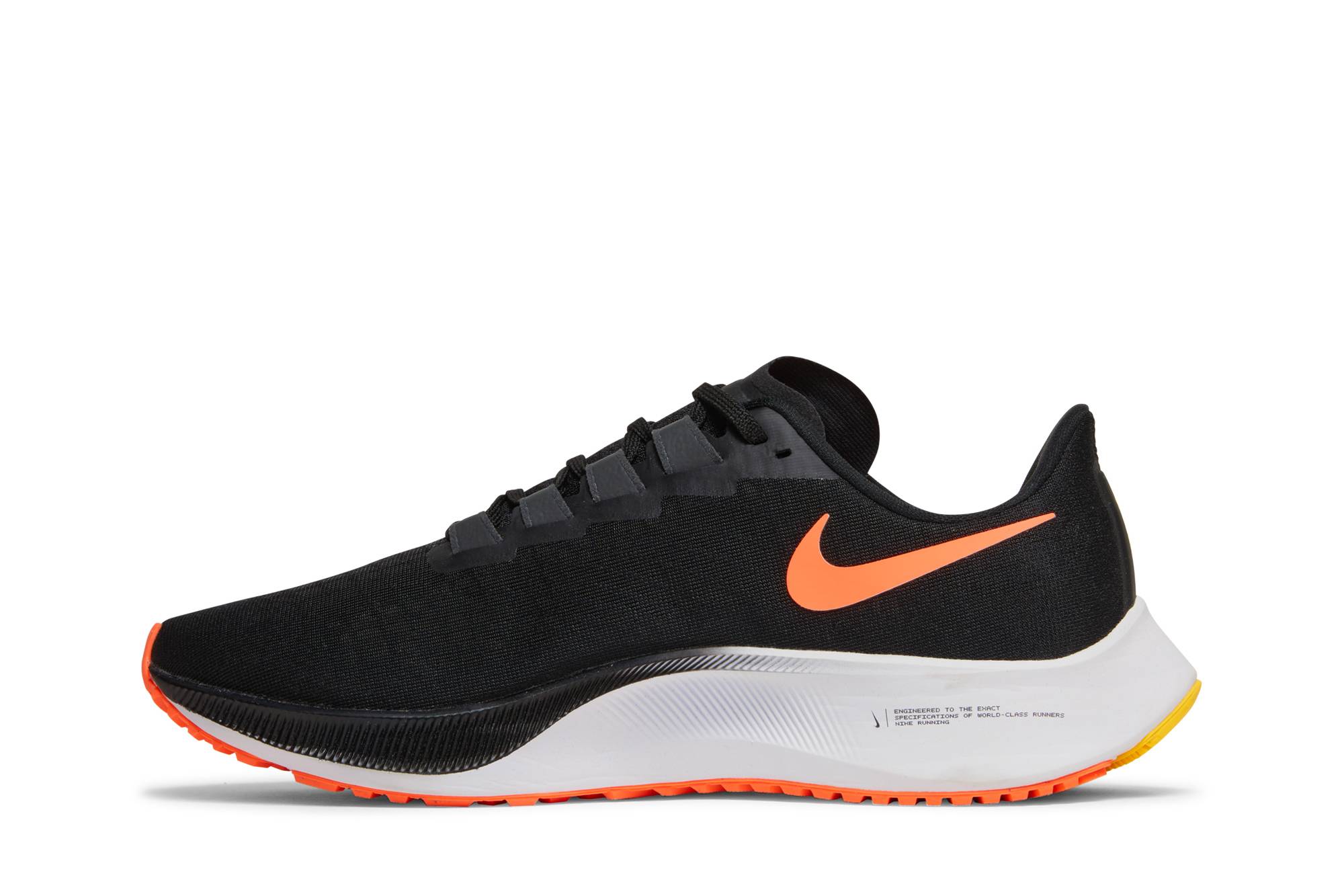 Nike Air Zoom Pegasus 37 Black Bright Mango BQ9646-010 Nicesnk