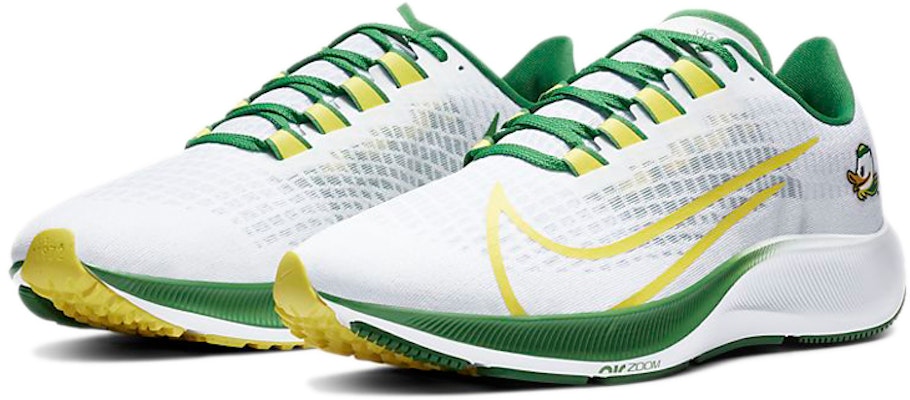 Nike College Air Zoom Pegasus 37 Oregon 防滑耐磨 低筒 跑步鞋 男女同款 綠白 Lookbook Nike College Air Zoom Pegasus 37 Oregon 防滑耐磨 低筒 跑步鞋 男女同款 綠白