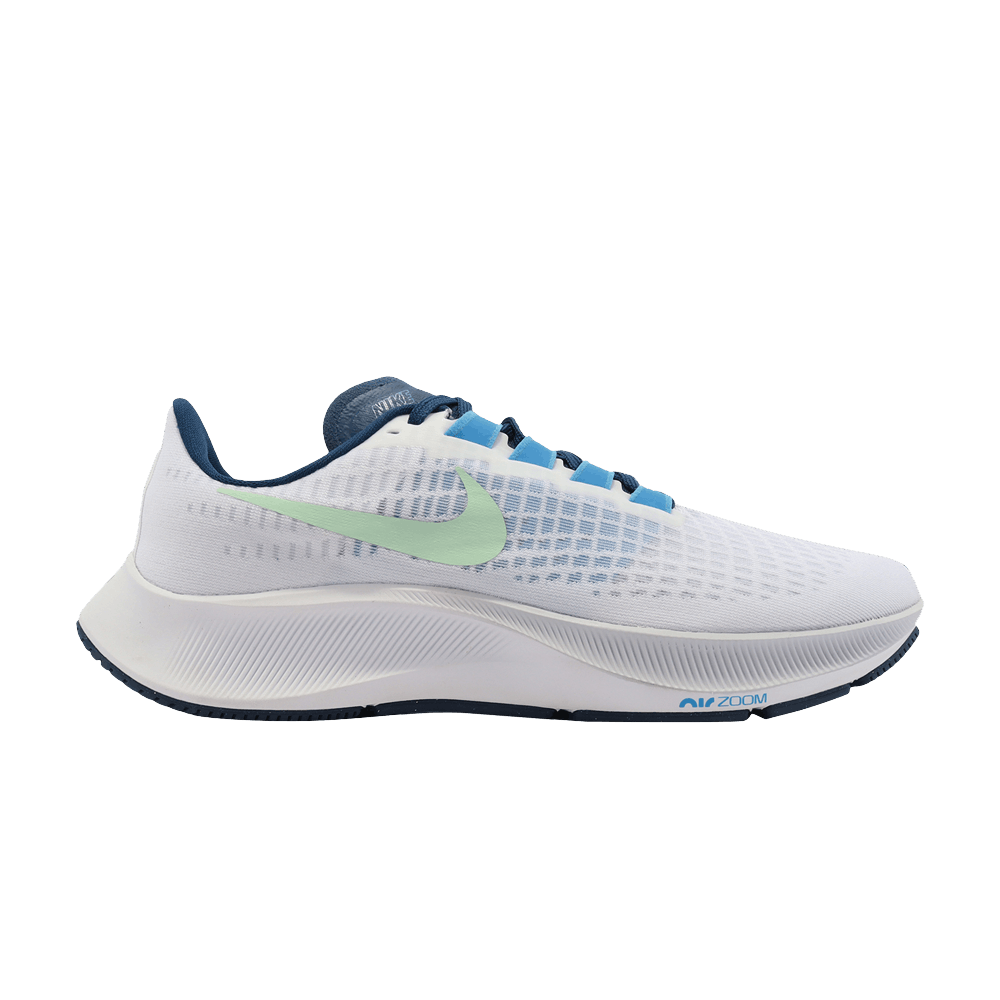 Nike Air Zoom Pegasus 37 White Blue Cucumber BQ9646-101 Nicesnk