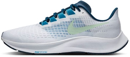 Nike Air Zoom Pegasus 37 'White Blue Cucumber' BQ9646-101 Nike Air Zoom Pegasus 37 'White Blue Cucumber' BQ9646-101