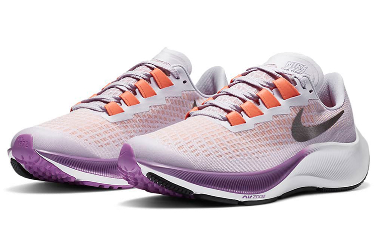 (Youth) Nike Air Zoom Pegasus 37 'White Orange Purple' 圖 3