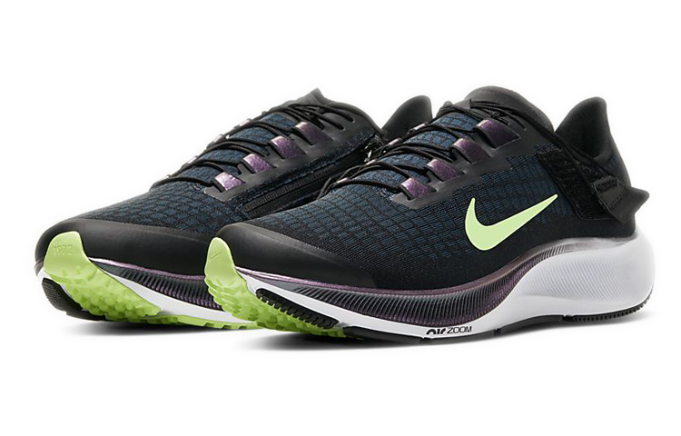 Lookbook Nike Air Zoom Pegasus 37 FlyEase 'Biru Valerian Hijau Hantu' CK8474-001