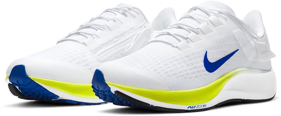 Nike Air Zoom Pegasus 37 FlyEase 'Putih Racer Blue Cyber' CK8474-102 Lookbook Nike Air Zoom Pegasus 37 FlyEase 'Putih Racer Blue Cyber' CK8474-102