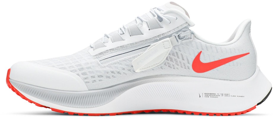 Nike Air Zoom Pegasus 37 FlyEase 'Wolf Grey Crimson' Pria Wanita Original CK8446-004 Lookbook Nike Air Zoom Pegasus 37 FlyEase 'Wolf Grey Crimson' Pria Wanita Original CK8446-004