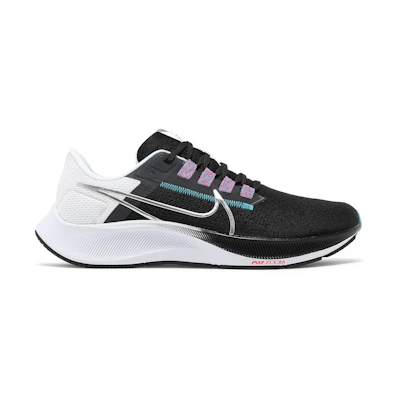 Nike Air Zoom Pegasus 38 'Black Metallic Silver'