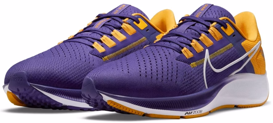 Nike Air Zoom Pegasus 38 'LSU' Lelaki/Wanita Kasut Sukan DJ0831-500 Lookbook Nike Air Zoom Pegasus 38 'LSU' Lelaki/Wanita Kasut Sukan DJ0831-500