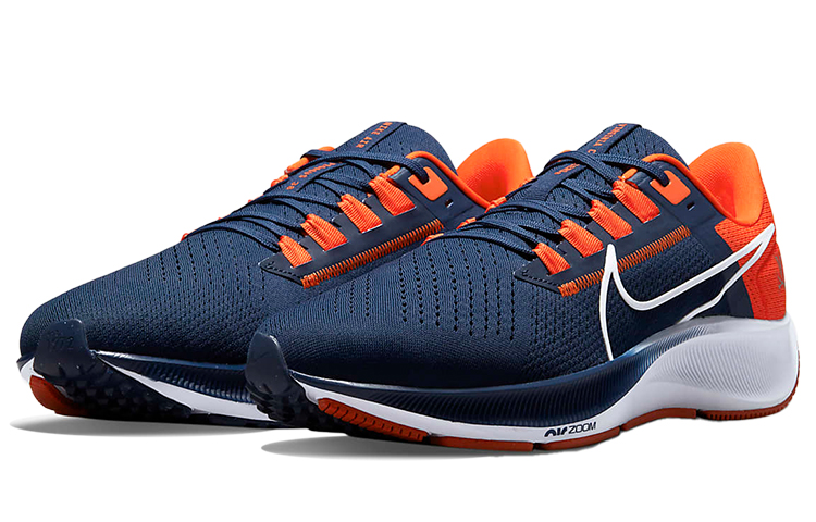 Lookbook 耐吉大學 Air Zoom Pegasus 38 “弗吉尼亞” 防滑耐磨低幫運動跑步鞋（紅灰色）