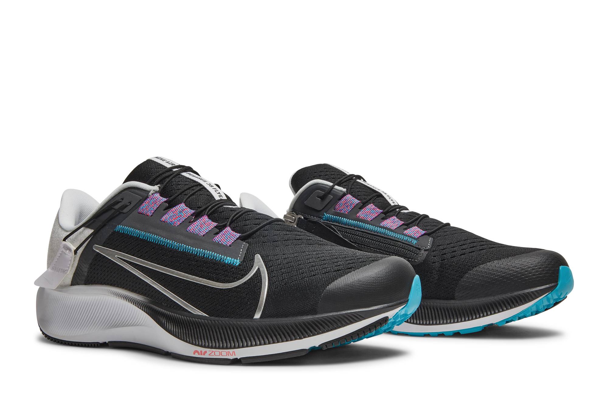 Cheap 耐克Air Zoom Pegasus 38 FlyEase加宽版 '黑银' DA6678-002