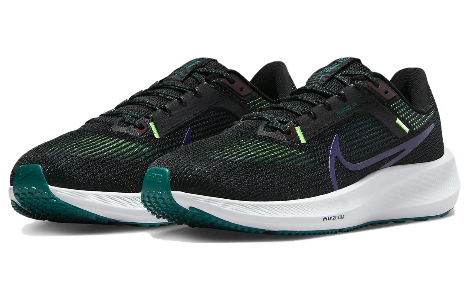 Lookbook Nike Air Zoom Pegasus 40 'Hitam Ungu Tinta' DV3853-005