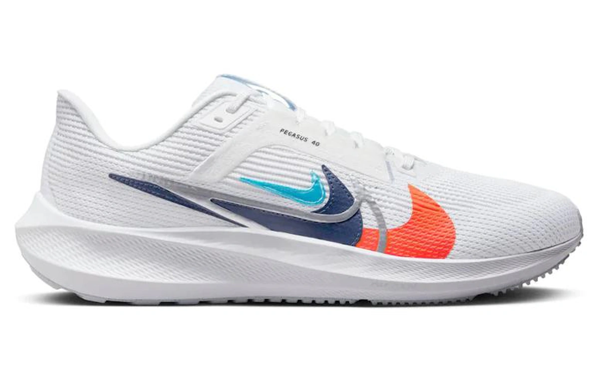 Nike Air Zoom Pegasus 40 Premium 'Quadruple Swoosh - White Multi-Color' FB7179-100