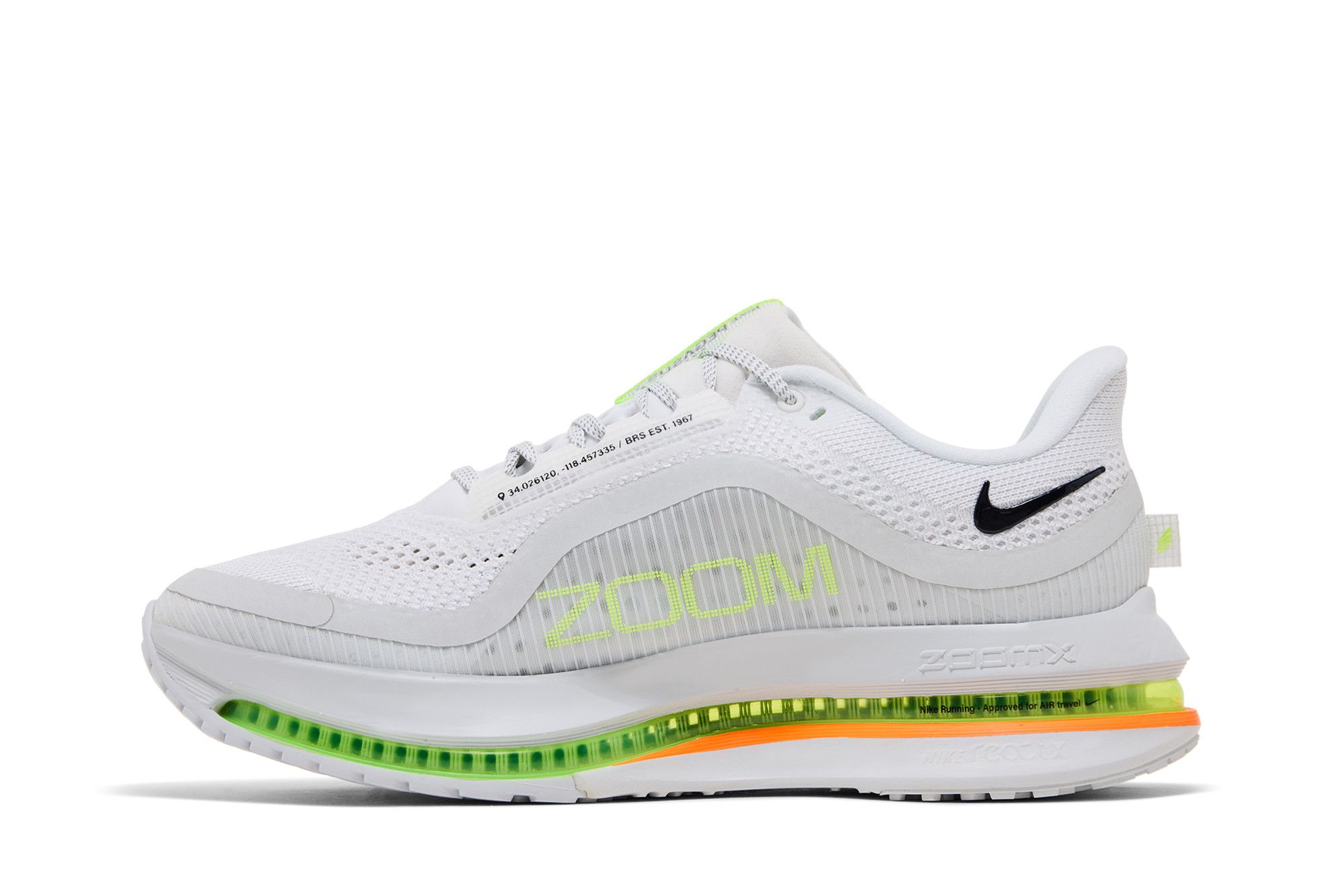 Lookbook Nike Air Zoom Pegasus Premium Putih Volt Hitam HQ2592-105