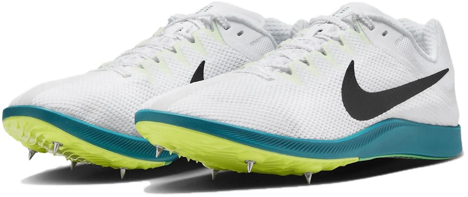 Nike Air Zoom Rival Distance Spikes 'White Bright Spruce Vapor Green Black' FZ9653-102 Lookbook Nike Air Zoom Rival Distance Spikes 'White Bright Spruce Vapor Green Black' FZ9653-102