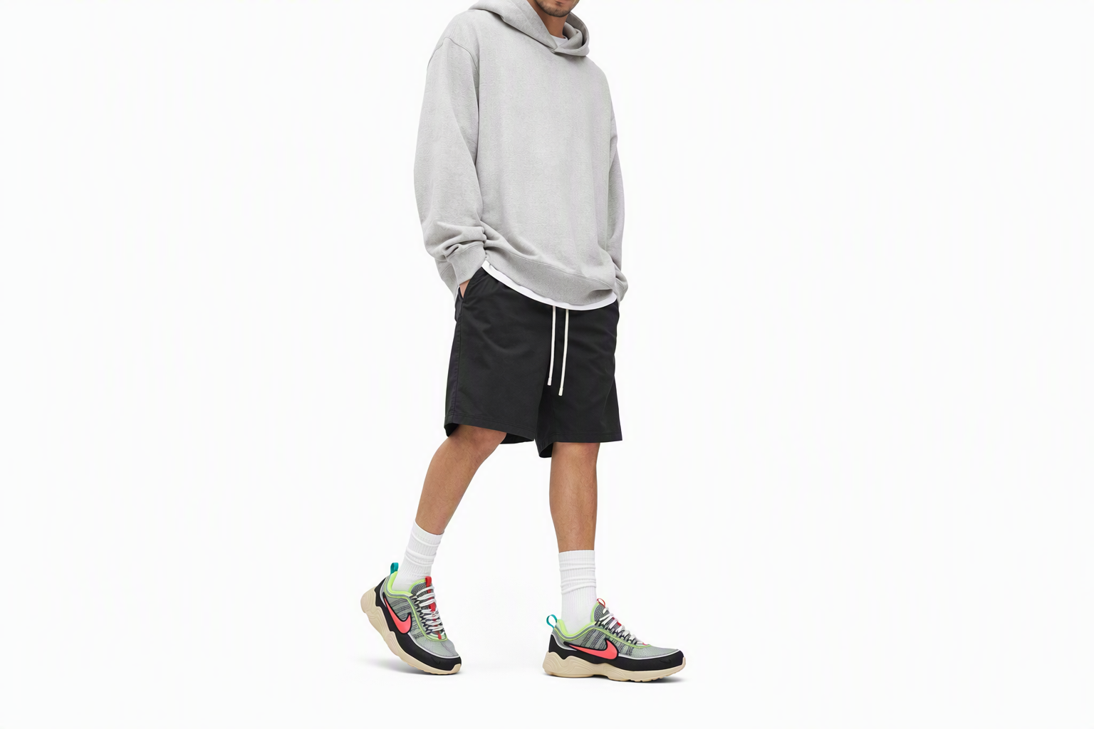 Order 耐克Air Zoom Spiridon '浅绿荧光热力红' II1237-701