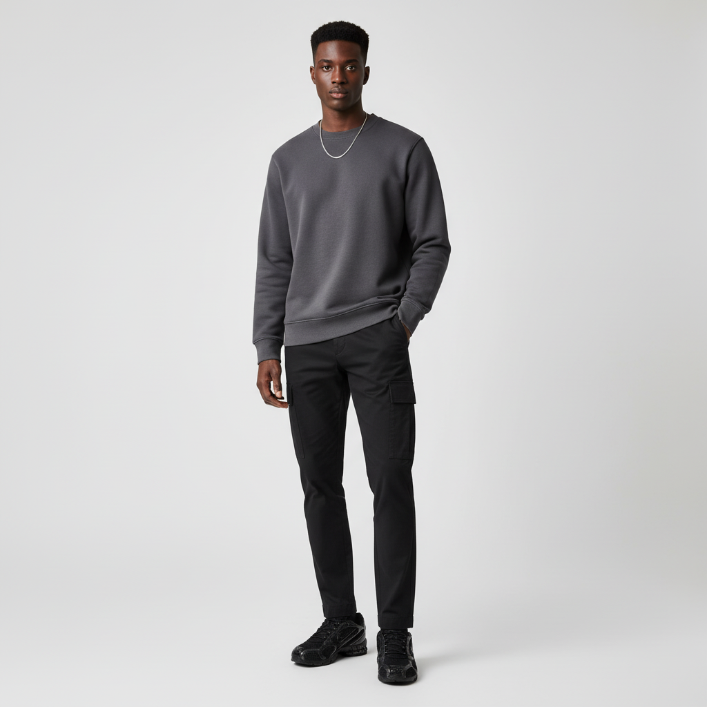 Lookbook Nike Air Zoom Spiridon Cage 2 'Hitam Anthracite' HM8497-010