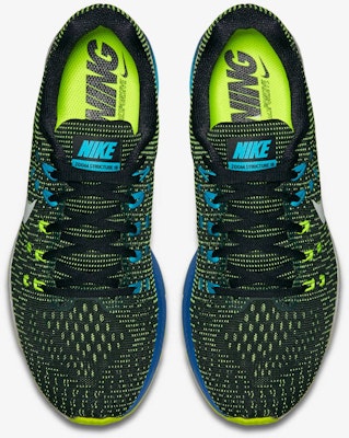 耐吉 Air Zoom Structure 19 黑/純鉑金“電光”藍亮 806580-010 Lookbook 耐吉 Air Zoom Structure 19 黑/純鉑金“電光”藍亮 806580-010